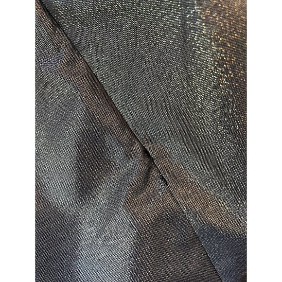 Ieena Mac Duggal Metallic Puff Sleeve Cutout Mini Dress Copper Gold Womens Size - Picture 9 of 13